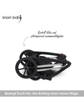 knorr-baby Kombikinderwagen Luzon 11- teilig Silver Edition verschiedene Designs