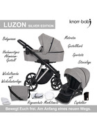knorr-baby Kombikinderwagen Luzon 11- teilig Silver Edition verschiedene Designs