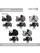 knorr-baby Kombikinderwagen Luzon 11- teilig Silver Edition verschiedene Designs