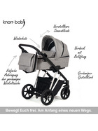 knorr-baby Kombikinderwagen Luzon 11- teilig Silver Edition verschiedene Designs