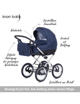 knorr-baby Kombikinderwagen Naxos verschiedene Designs