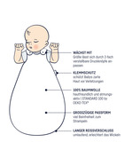 Julius Zöllner Babyschlafsack Terra Musseline grün