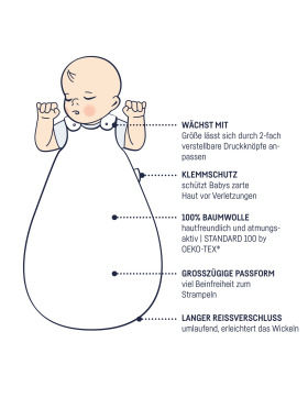 Julius Zöllner Babyschlafsack Terra Musseline terra
