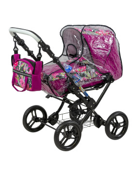 Zekiwa Zeki complete Puppenwagen inkl.Regenhülle + Trinkflasche 2 Designs