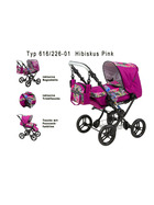 Zekiwa Zeki complete Puppenwagen inkl.Regenhülle + Trinkflasche 2 Designs