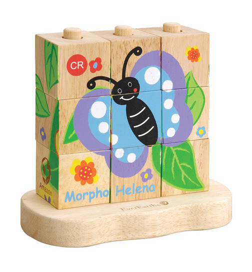 Ever Earth Stapelpuzzle Schmetterling