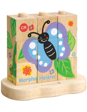 Ever Earth Stapelpuzzle Schmetterling