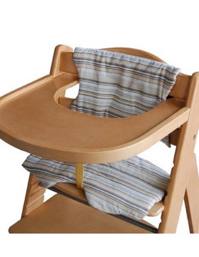 Honey Bee Treppenhochstuhl Kinderhochstuhl mit grosser Essplatte natur