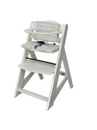 Honey Bee Treppenhochstuhl Kinderhochstuhl weiß mit Polster