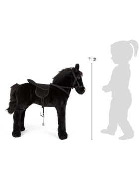 small foot Stehpferd mit Sound schwarz