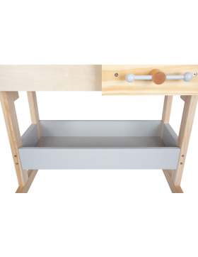 small foot Kinderwerkbank grau mit Zubehör