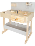 small foot Kinderwerkbank grau mit Zubehör