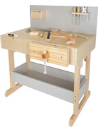 small foot Kinderwerkbank grau mit Zubehör