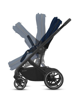 Cybex Sportwagen Balios S-Lux black - schwarzer Rahmen verschiedene Designs