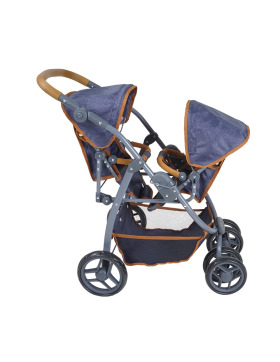 knorrtoys Puppenwagen Zwillingswagen Milo verschiedene Designs