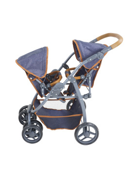 knorrtoys Puppenwagen Zwillingswagen Milo verschiedene Designs