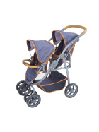 knorrtoys Puppenwagen Zwillingswagen Milo verschiedene Designs