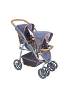 knorrtoys Puppenwagen Zwillingswagen Milo verschiedene Designs