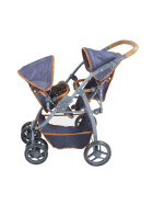 knorrtoys Puppenwagen Zwillingswagen Milo verschiedene Designs