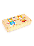 small foot Anziehbär und Anziehfrau Holzpuzzle